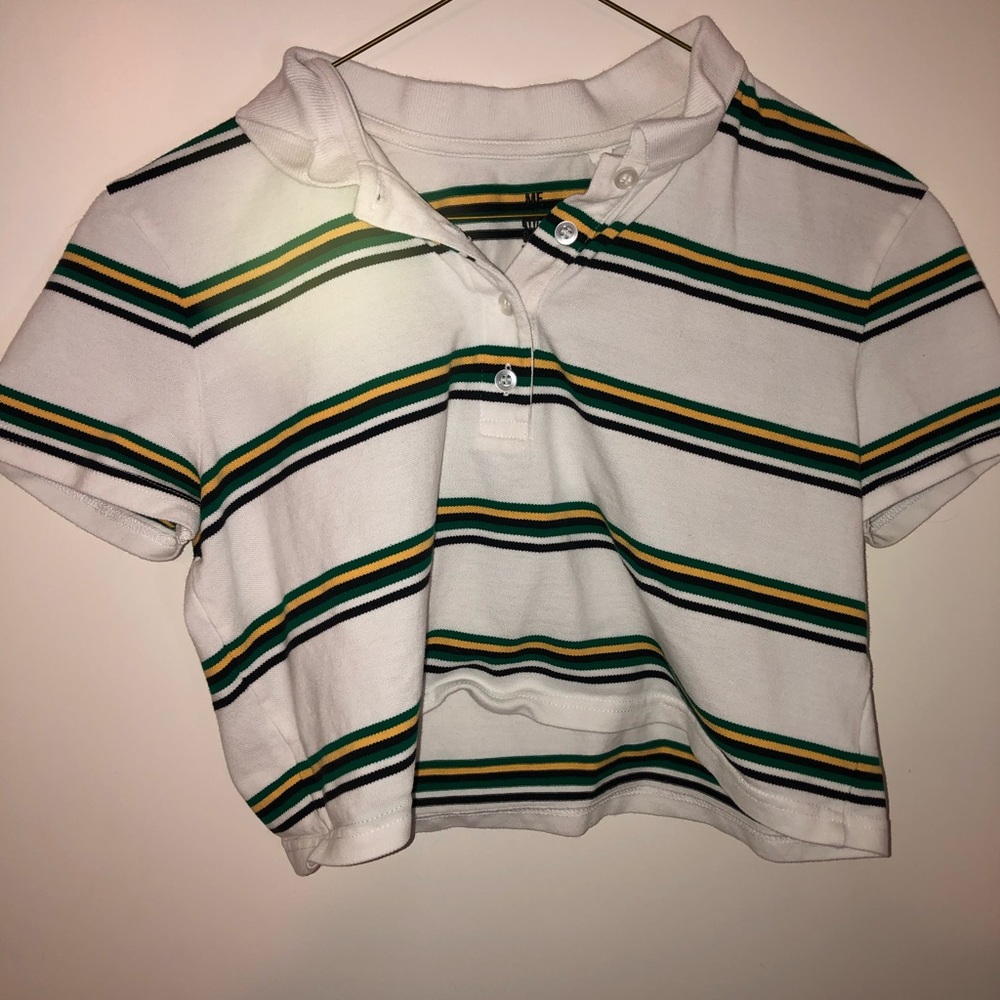 (Me to We) stripped crop top